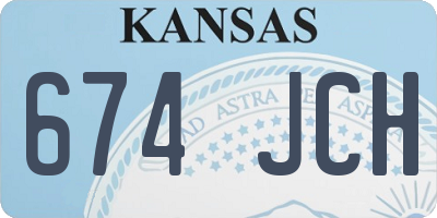 KS license plate 674JCH