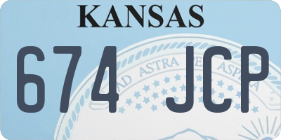 KS license plate 674JCP