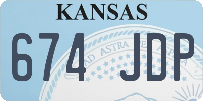 KS license plate 674JDP