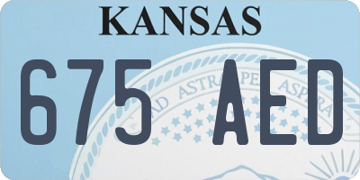 KS license plate 675AED