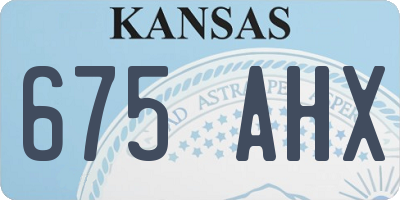 KS license plate 675AHX