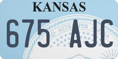 KS license plate 675AJC