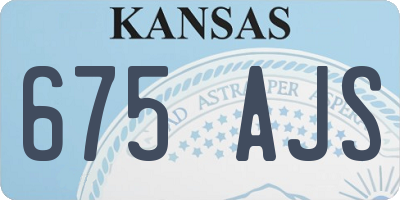 KS license plate 675AJS