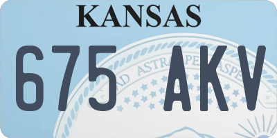 KS license plate 675AKV