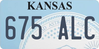 KS license plate 675ALC