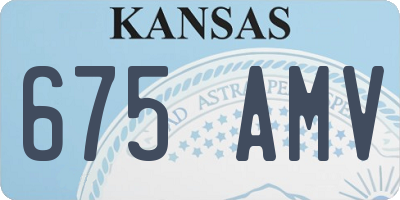 KS license plate 675AMV