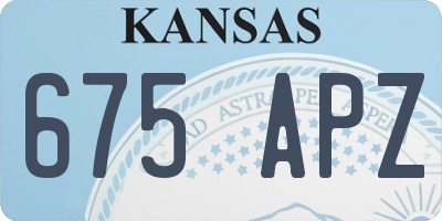 KS license plate 675APZ