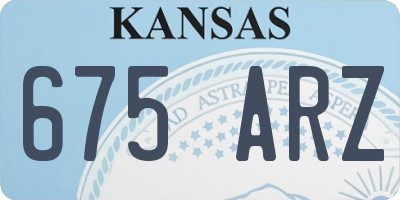 KS license plate 675ARZ