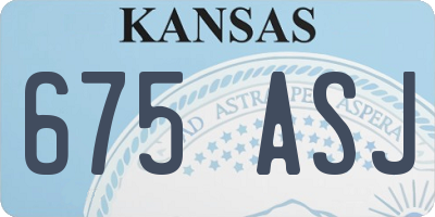 KS license plate 675ASJ