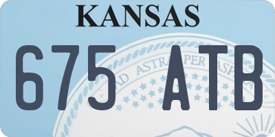 KS license plate 675ATB