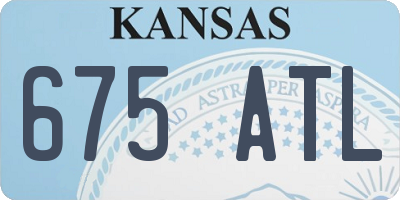 KS license plate 675ATL