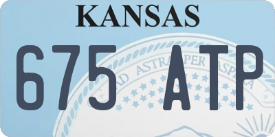 KS license plate 675ATP