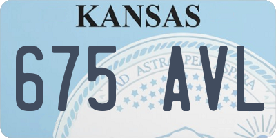 KS license plate 675AVL