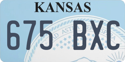 KS license plate 675BXC