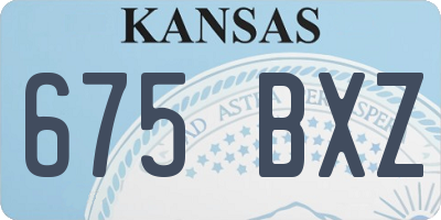 KS license plate 675BXZ