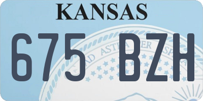 KS license plate 675BZH