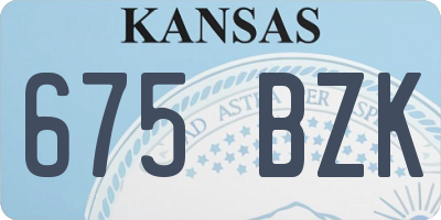 KS license plate 675BZK