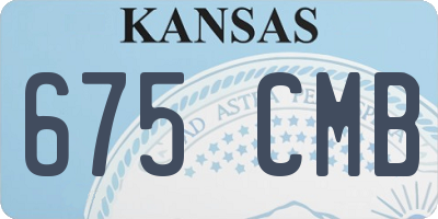 KS license plate 675CMB