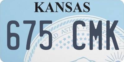 KS license plate 675CMK