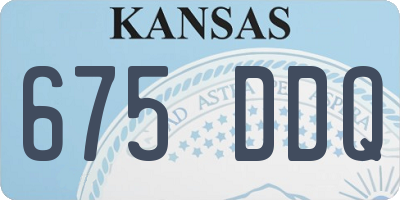 KS license plate 675DDQ