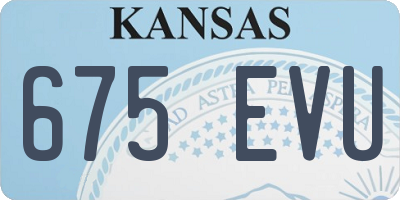 KS license plate 675EVU