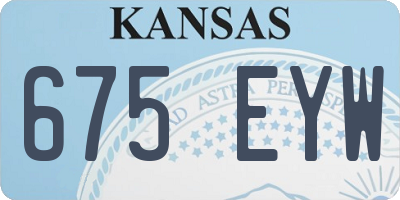 KS license plate 675EYW