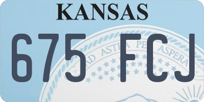 KS license plate 675FCJ