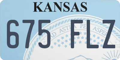 KS license plate 675FLZ