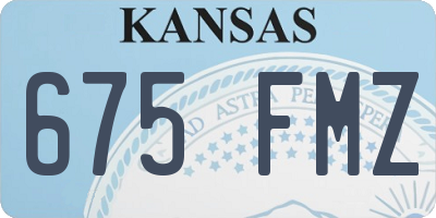 KS license plate 675FMZ
