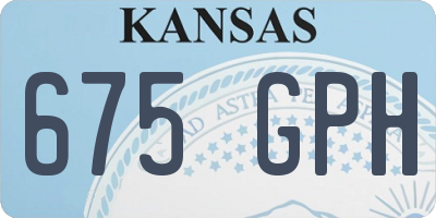 KS license plate 675GPH