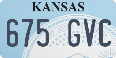 KS license plate 675GVC