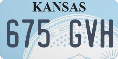 KS license plate 675GVH