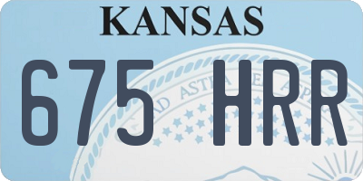 KS license plate 675HRR