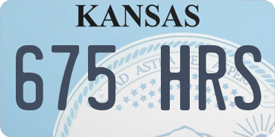 KS license plate 675HRS