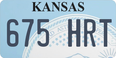 KS license plate 675HRT