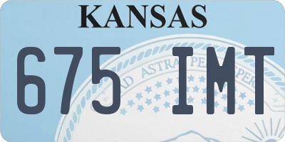 KS license plate 675IMT