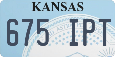 KS license plate 675IPT