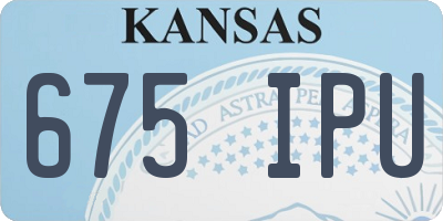 KS license plate 675IPU