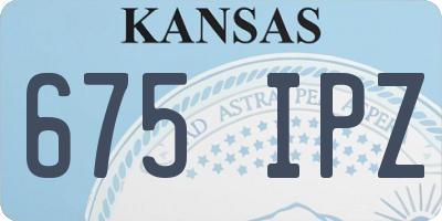 KS license plate 675IPZ