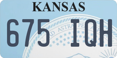 KS license plate 675IQH