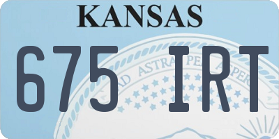 KS license plate 675IRT