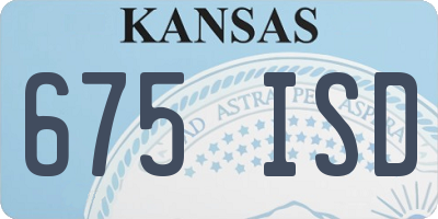 KS license plate 675ISD