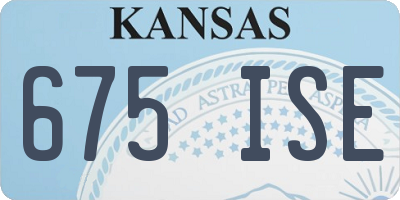 KS license plate 675ISE
