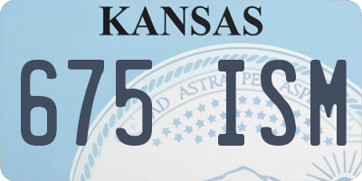 KS license plate 675ISM