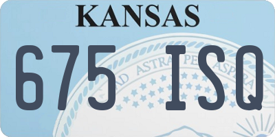 KS license plate 675ISQ