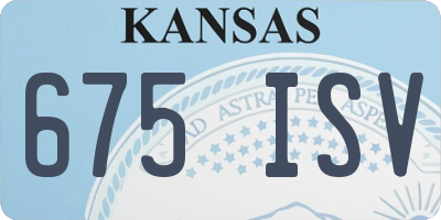 KS license plate 675ISV