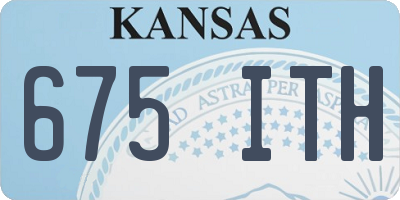 KS license plate 675ITH