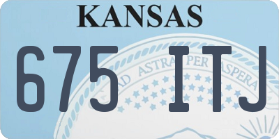 KS license plate 675ITJ