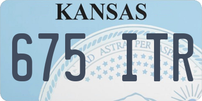 KS license plate 675ITR