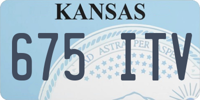 KS license plate 675ITV